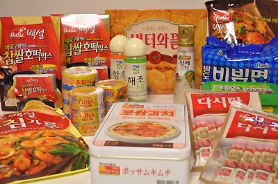 韓国のスーパーで買ってきた食品＆調味料１